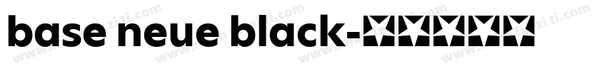base neue black字体转换